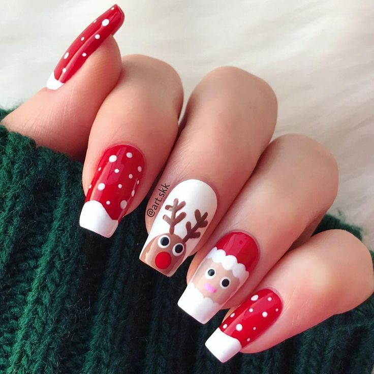 ✨ Tendencias en uñas para Navidad 2025: Brillo, color y creatividad 🎄💅