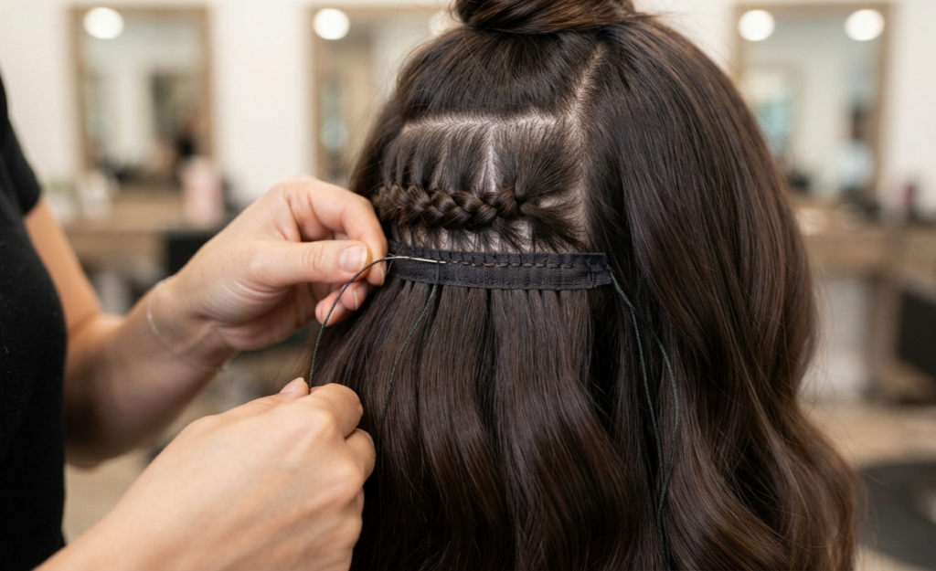 Extensiones cosidas